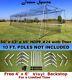 Batting Cage Net 10' X 12' X 50' #24 42ply With Door & Frame Baseball Netting