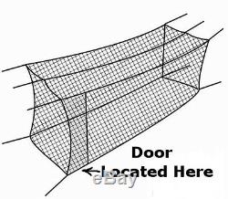 Batting Cage Net 10' x 12' x 50' #24 42ply with Door & Frame Baseball Netting