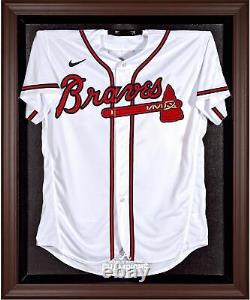 Braves 2021 WS Champs Brown Framed Logo Jersey Display Case