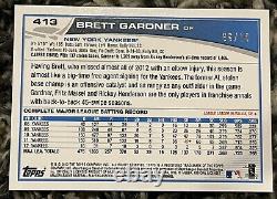 Brett Gardner 2013 Topps Silver Framed Parallel Super Rare 6/10 Yankees