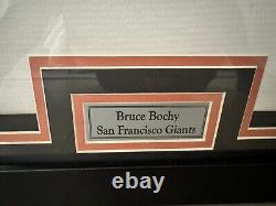 Bruce Bochy Framed Autographed Jersey And Photos Giants 3x Autographs