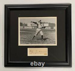 CY YOUNG Signed Government Postcard Framed Large Autograph with Photo JSA