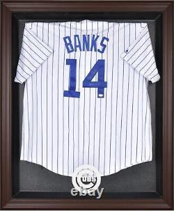 Chicago Cubs Brown Framed Logo Jersey Display Case