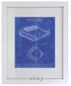 Chicago Cubs Wrigley Field (1930s) Blueprint Vintage Baseball Print