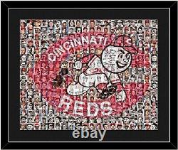 Cincinnati Reds Mosaic Print Art of the Greatest Reds Players of All Time