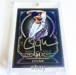 Clayton Kershaw 2017 Topps Museum Black Framed Auto 5/5