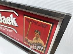 Cracker Jack Baseball Raised Letters Framed All Wooden Sports Room Display Cobb