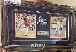 David Ortiz and Curt Schilling matted and framed sign photos authentic