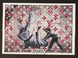 Death NYC Large Framed 16x20in Pop Art Certified Graffiti Judo Banksy Murakami #