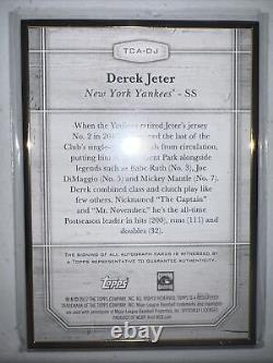 Derek Jeter 2017 Topps Gold Framed Autograph Auto Tca-dj #10/25