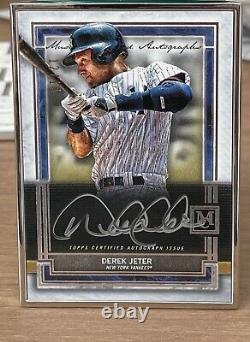 Derek Jeter Auto Topps Museum Collection Museum Framed Autograph 12/15 Silver