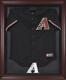 Diamondbacks Mahogany Framed Logo Jersey Display Case Authentic