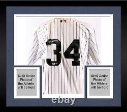 Framed A. J. Burnett Autographed Jersey GA