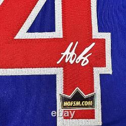 Framed Facsimile Autographed Anthony Rizzo 33x42 Blue Reprint Laser Auto Jersey