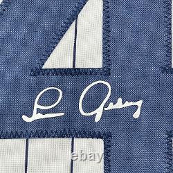 Framed Facsimile Autographed Lou Gehrig 33x42 Reprint Laser Auto Jersey