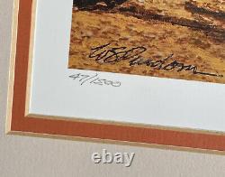 Framed L. E. 47/1800 Signed Lithograph Bill Purdom Tom Seaver One Hitter Limited
