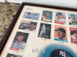 Framed Topps Mickey Mantle 1931-1995 card -releases poster