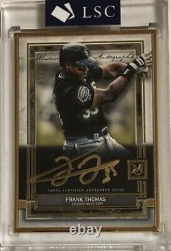 Frank Thomas 2020 Topps Museum Gold Frame On Card Gold Auto 6/10 White Sox