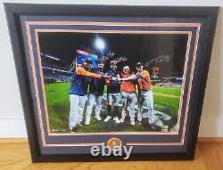 Houston Astros 2022 World Series Combined No Hitter Pitchers Signed Framed 16x20