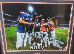 Houston Astros 2022 World Series Combined No Hitter Pitchers Signed Framed 16x20