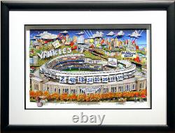 In NY. Yankees Are What Dreams Are Made Of! Charles Fazzino FRAMED 3D Baseball