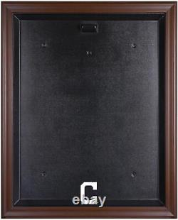 Indians Brown Framed Logo Jersey Display Case-Fanatics Authentic