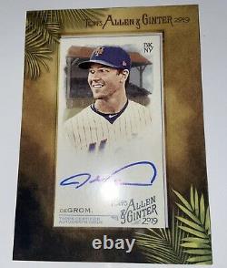 Jacob deGrom 2019 Allen & Ginter MINI MA-JD AUTO Autograph NY METS A&G GOAT