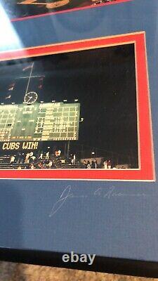 James Rasmussen Signed Framed Photos Lot Chicago Cubs Baseball