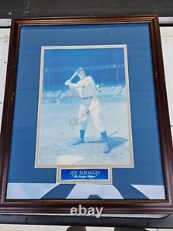 Joe dimaggio auto picture frame