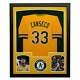 Jose Canseco Signed Oakland Yellow Custom Suede Matte Framed Baseball Jersey