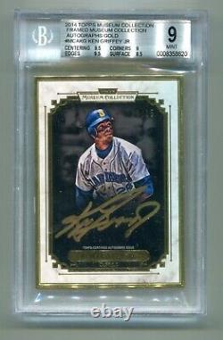 Ken Griffey Jr 2014 Museum Collection Framed Gold Auto Mariners BGS 9/10 08/15
