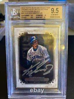 Ken Griffey Jr 2014 Museum Collection Framed Silver Auto BGS 9.5 01/10