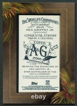 Ken Griffey Jr 2016 Topps Allen & Ginter Framed Mini Auto Autograph Ssp Rare
