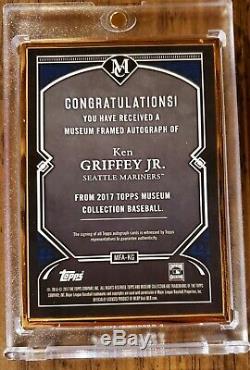 Ken Griffey Jr 2017 Topps Museum Collection Gold Frame Auto #5/10
