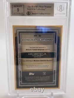 Ken Griffey Jr. 2020 Topps Museum Collection Framed Gold Auto /10 Bgs 9 Auto 9