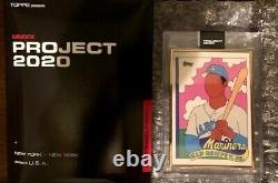 Ken Griffey Jr Topps Project 2020 #201 Gold Frame 1/1 By Fucci