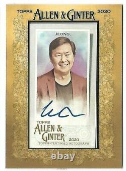 Ken Jeong 2020 Topps Allen & Ginter Auto Autograph Framed Mini Card