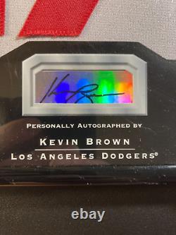 Kevin Brown AUTOPLAQUE /150 Absolute Signing Bonus 2002 Framed Autograph Jersey