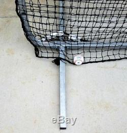 L-Screen 6' x 6' Professional Baseball Safety Frame & #42-60Ply Pitcher L Screen