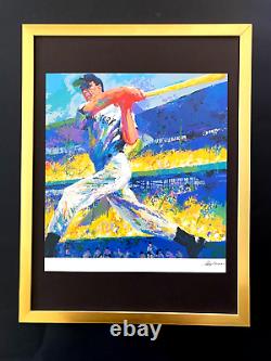 LeRoy Neiman Joe Dimaggio Signed Pop Art Mounted and Framed in a New 11x14