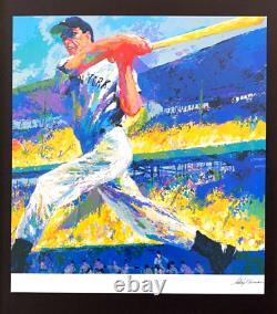 LeRoy Neiman Joe Dimaggio Signed Pop Art Mounted and Framed in a New 11x14