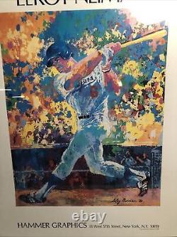 Leroy Neiman Hammer Graphics Steve Garvey Framed Lithograph baseball Art Decor
