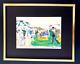 Leroy Neiman + The Masters + Circa 1970's + Signed Print Framed