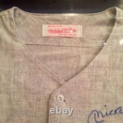 Mickey Mantle Autographed Custom Framed Mitchell/Ness Jersey wNo. 7-JSA LOA