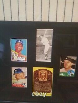 Mickey Mantle Custom Framed Jersey With Jsa Authenticated Autograph