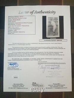 Mickey Mantle Custom Framed Jersey With Jsa Authenticated Autograph