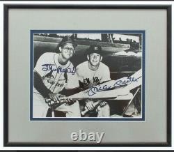 Mickey Mantle and Stan Musial Authentic Autographed 11x13 framed photo