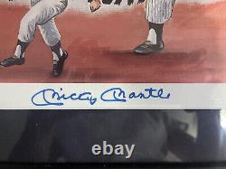 Mickey mantle auto framed 16x20 jsa cert lmted 397/750