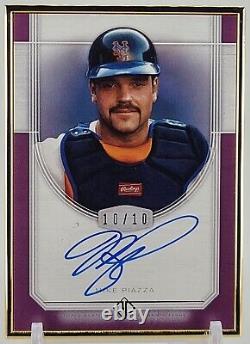 Mike Piazza 2017 Topps Transcendent Collection Autographs Purple 10/10, Mets