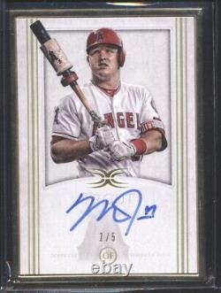 Mike Trout 2017 Topps Definitive Collection Framed Autograph AUTO 1/5